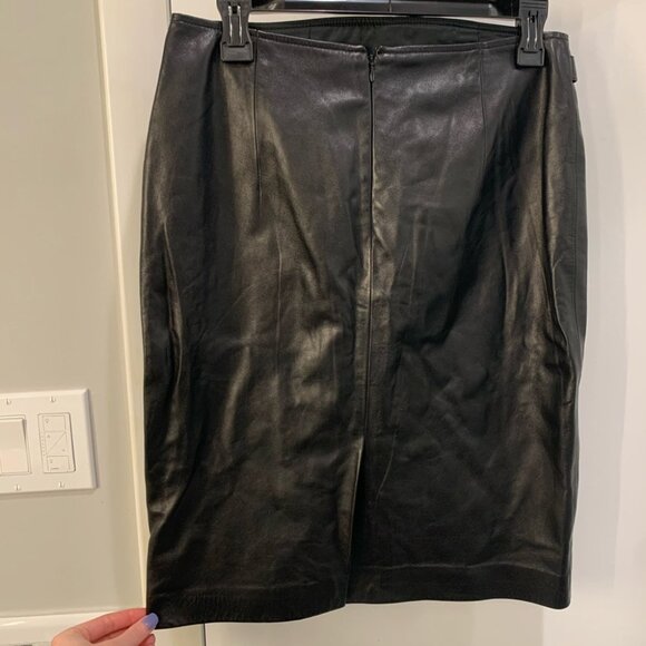 Carlisle 100% Leather Skirt - Picture 3 of 6